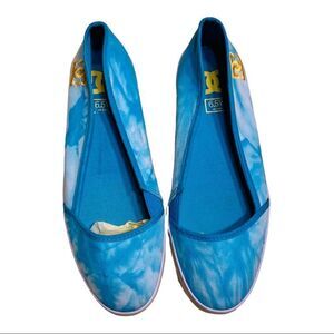 DC Shoes Bellet Flats Teal/yellow 6.5 Slip On